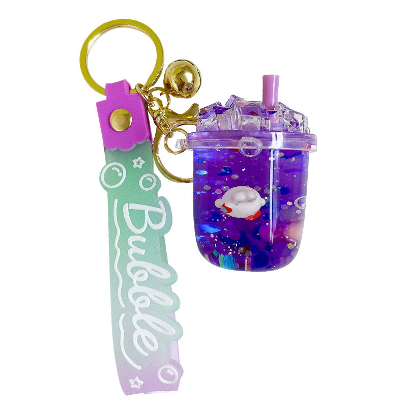Wholesale Acrylic Oil Rabbit Iceberg Cup Keychain